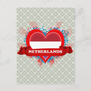Vintag I Liebe Niederlande Postkarte