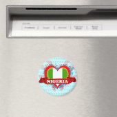 Vintag I Liebe Nigeria Magnet (In Situ (Geschirrspüler))