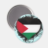 Vintag I Liebe Palästina Magnet (Vorderseite/Rückseite)