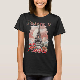 Vintag I Liebe Paris für sie T-Shirt