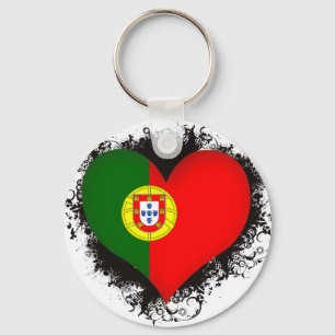 Vintag I Liebe Portugal Schlüsselanhänger