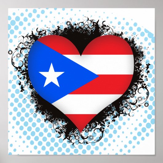 Vintag I Liebe Puerto Rico Poster (Vorne)