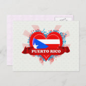Vintag I Liebe Puerto Rico Postkarte (Vorne/Hinten)