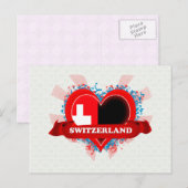 Vintag I Liebe Schweiz Postkarte (Vorne/Hinten)