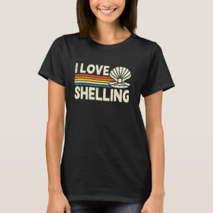 Vintag I Liebe Shelling Fossile Liebe T-Shirt