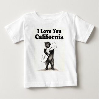 Vintag I Liebe Sie Kalifornien Baby T-shirt