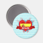 Vintag I Liebe Spanien Magnet (Vorderseite/Rückseite)