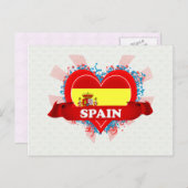 Vintag I Liebe Spanien Postkarte (Vorne/Hinten)