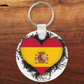 Vintag I Liebe Spanien Schlüsselanhänger (Vorderseite)