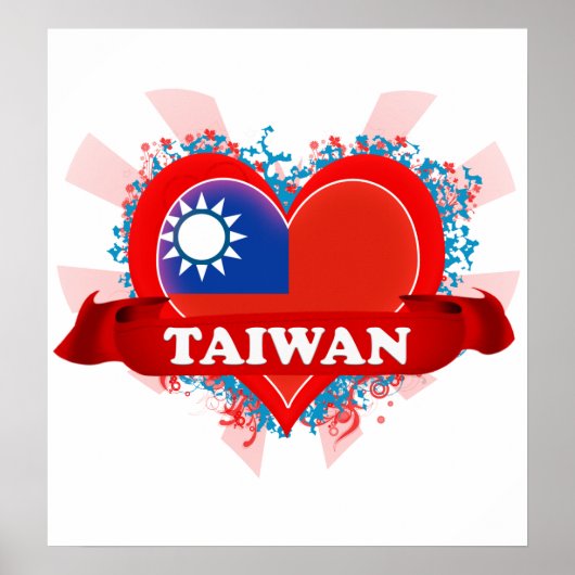 Vintag I Liebe Taiwan Poster (Vorne)