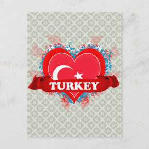 Vintag I Liebe Türkei Postkarte