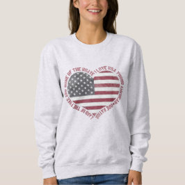 Vintag I Liebe USA Herz Sweatshirt