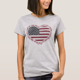 Vintag I Liebe USA Herz T-Shirt