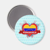 Vintag I Liebe Venezuela Magnet (Vorderseite/Rückseite)
