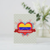 Vintag I Liebe Venezuela Postkarte (Stehend Vorderseite)