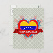 Vintag I Liebe Venezuela Postkarte (Vorne/Hinten)