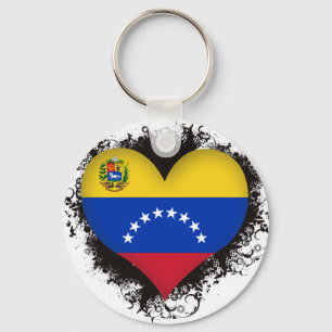 Vintag I Liebe Venezuela Schlüsselanhänger