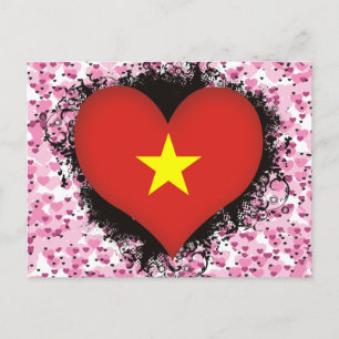 Vintag I Liebe Vietnam Postkarte