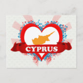 Vintag I Liebe Zypern Postkarte (Vorderseite)