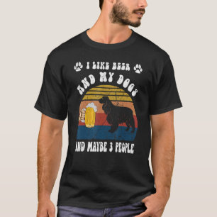 Vintag I like Beer & My Cocker Spanel Dog & Mayb T-Shirt