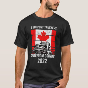 Vintag I support Truckers Freedom Convoy 2022 T-Shirt