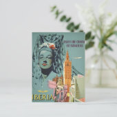 Vintag Iberia Travel Postkarte (Stehend Vorderseite)
