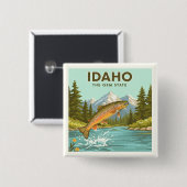 Vintag Idaho Button (Vorne & Hinten)