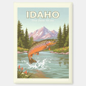 Vintag Idaho Magnet (Vorderseite)