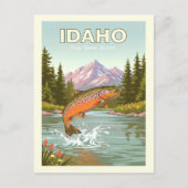 Vintag Idaho Postkarte (Vorderseite)