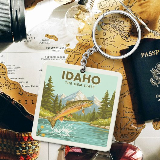 Vintag Idaho Schlüsselanhänger
