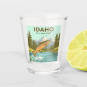 Vintag Idaho Schnapsglas (Vorderseite)