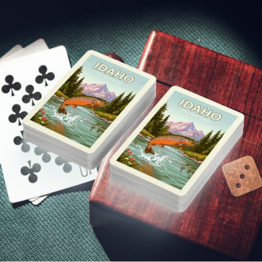 Vintag Idaho Spielkarten