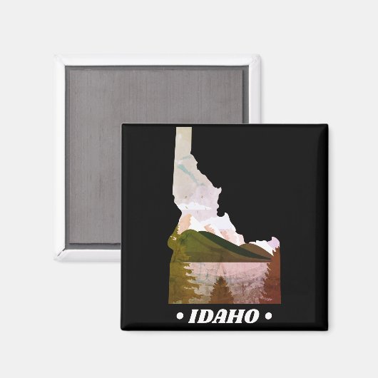 Vintag Idaho Staat Magnet (Vorderseite/Rückseite)
