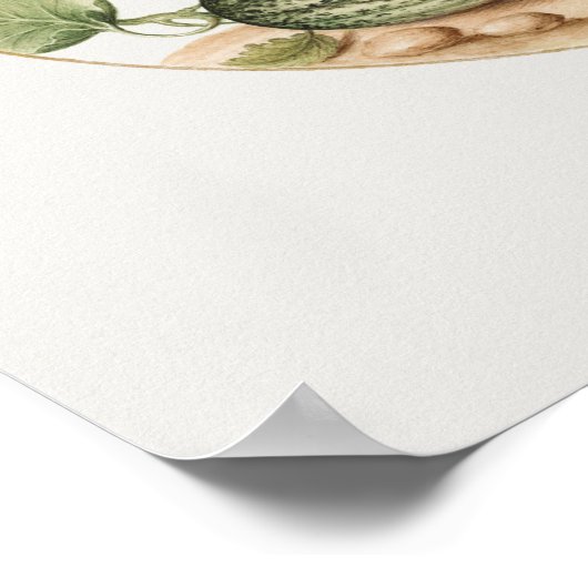 Vintag Igel Poster (Ecke)