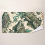 Vintag Iguana Pattern Badehandtuch (Badehandtuch)