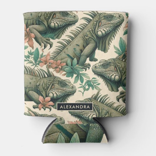Vintag Iguana Pattern Dosenkühler (Vorderseite)