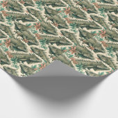 Vintag Iguana Pattern Geschenkpapier (Ecke)