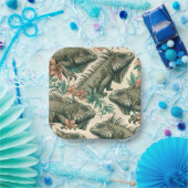 Vintag Iguana Pattern Pappteller (Party)