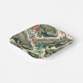 Vintag Iguana Pattern Pappteller (Gewinkelt)