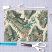 Vintag Iguana Pattern Seidenpapier (Handwerk)