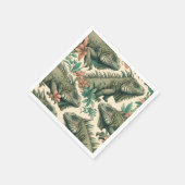 Vintag Iguana Pattern Serviette (Ecke)