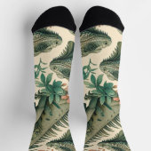 Vintag Iguana Pattern Socken (Oben)
