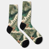 Vintag Iguana Pattern Socken (Rechts)