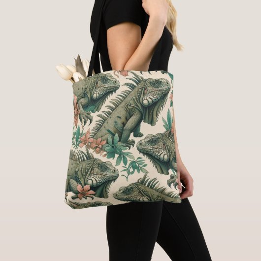 Vintag Iguana Pattern Tasche (Von Nahem)