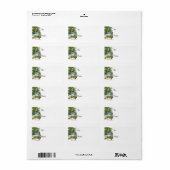 Vintag, Ihnen einen frohe Weihnacht-Geschenk-Umbau Adressaufkleber (Vorne)