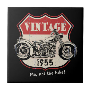 Vintag (Ihr Jahr oder Name) Fliese