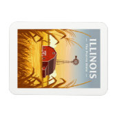 Vintag Illinois Magnet (Horizontal)