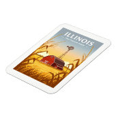 Vintag Illinois Magnet (Linke Seite)