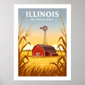 Vintag Illinois Poster (Vorne)