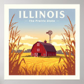 Vintag Illinois Poster (Vorne)